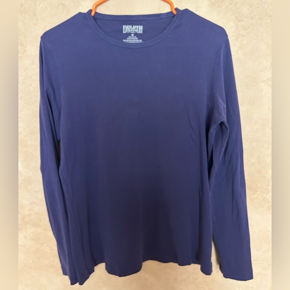 Duluth Trading Co Tops - Duluth Trading Co cobalt Blue Long Sleeve performance knit Shirt medium